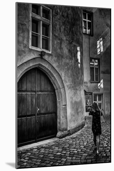 Young Woman in Old Town-Rory Garforth-Mounted Photographic Print