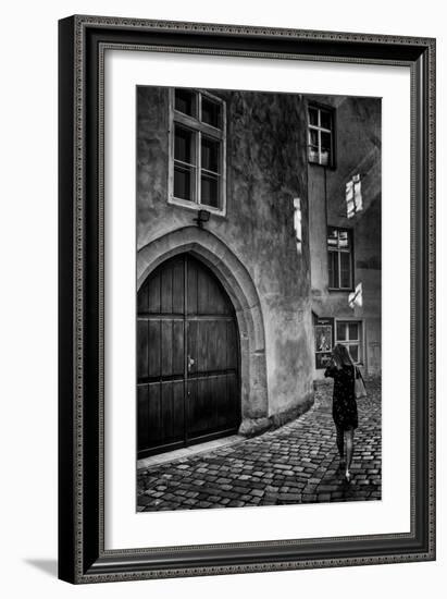 Young Woman in Old Town-Rory Garforth-Framed Photographic Print