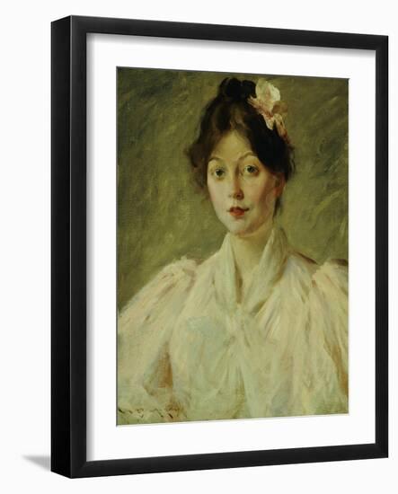 Young Woman in Pink, 1905-William Merritt Chase-Framed Giclee Print
