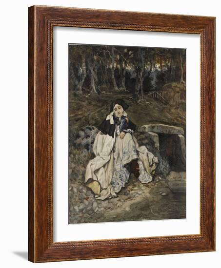 Young Woman in the Costume of the Sixteenth Century-James Tissot-Framed Giclee Print