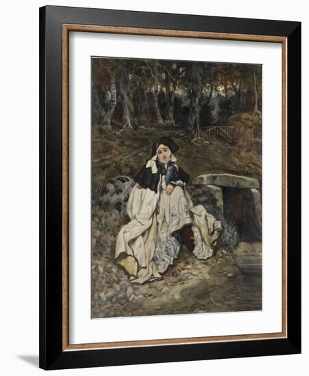 Young Woman in the Costume of the Sixteenth Century-James Tissot-Framed Giclee Print