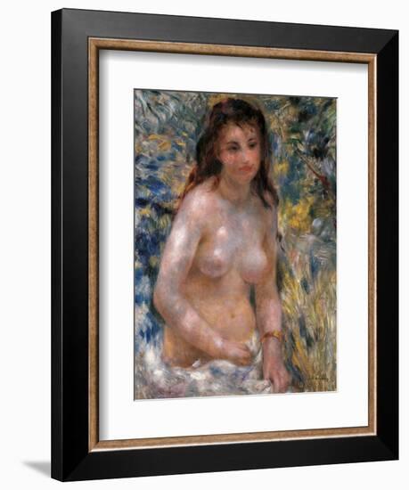 Young Woman in the Sun-Pierre-Auguste Renoir-Framed Art Print