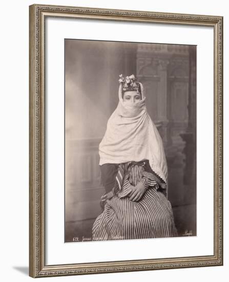 Young Woman in Traditional Middle Eastern Dress-null-Framed Photographic Print