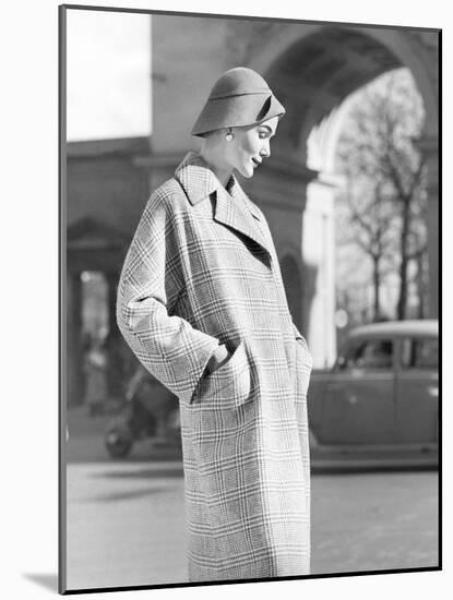 Young Woman In Winter Coat And Hat, 1956-The Chelsea Collection-Mounted Giclee Print