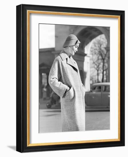 Young Woman In Winter Coat And Hat, 1956-The Chelsea Collection-Framed Giclee Print