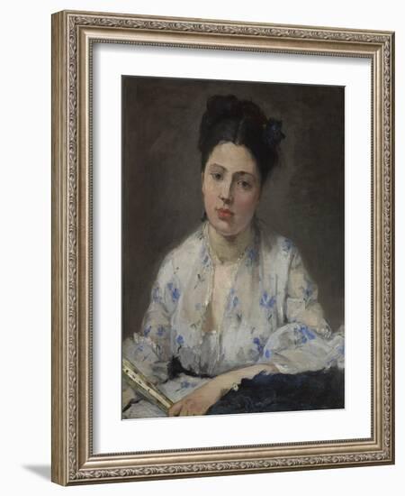 Young Woman (Jeune Femme) 1871 (Oil on Canvas)-Berthe Morisot-Framed Giclee Print