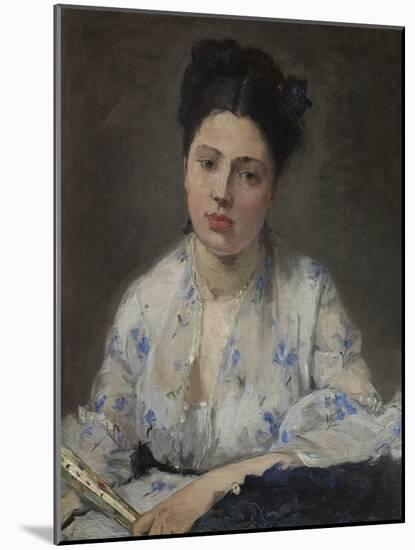 Young Woman (Jeune Femme) 1871 (Oil on Canvas)-Berthe Morisot-Mounted Giclee Print