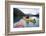 Young Woman Kayaking on Chilko Lake in British Columbia, Canada-Justin Bailie-Framed Photographic Print