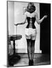 Young Woman Lacing Her Corset-Bettmann-Mounted Photographic Print