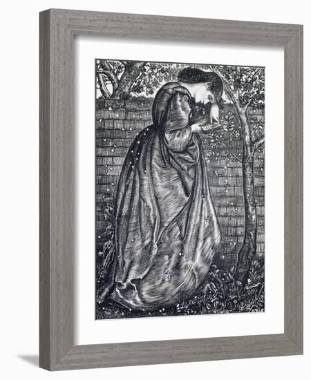 Young Woman Leaning Against a Wall-Edward Burne-Jones-Framed Giclee Print