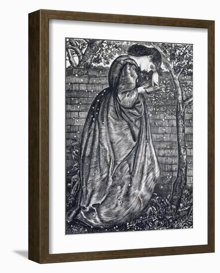 Young Woman Leaning Against a Wall-Edward Burne-Jones-Framed Giclee Print