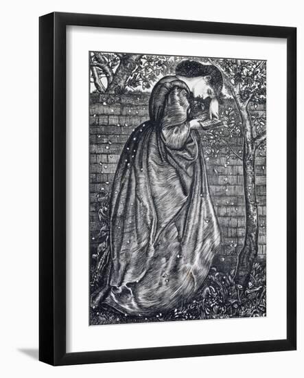 Young Woman Leaning Against a Wall-Edward Burne-Jones-Framed Giclee Print