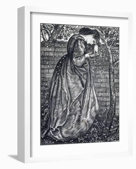 Young Woman Leaning Against a Wall-Edward Burne-Jones-Framed Giclee Print