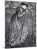 Young Woman Leaning Against a Wall-Edward Burne-Jones-Mounted Giclee Print