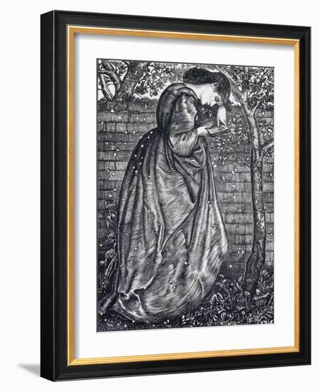 Young Woman Leaning Against a Wall-Edward Burne-Jones-Framed Giclee Print