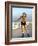 Young Woman on Rollerblades at the Beach-Bill Bachmann-Framed Photographic Print