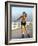 Young Woman on Rollerblades at the Beach-Bill Bachmann-Framed Photographic Print