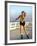 Young Woman on Rollerblades at the Beach-Bill Bachmann-Framed Photographic Print