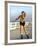 Young Woman on Rollerblades at the Beach-Bill Bachmann-Framed Photographic Print