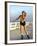 Young Woman on Rollerblades at the Beach-Bill Bachmann-Framed Photographic Print