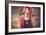 Young Woman Outdoors Wearing a Red Hat-Sabine Rosch-Framed Photographic Print