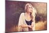 Young Woman Outdoors Wearing a Shawl-Sabine Rosch-Mounted Photographic Print