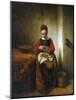 Young Woman Peeling Apples-Nicholaes Maes-Mounted Giclee Print