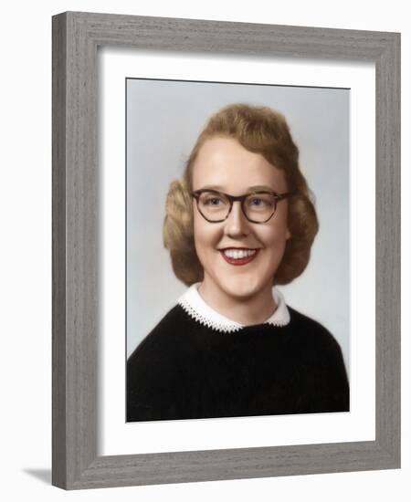 Young Woman Portrait, Ca. 1954-null-Framed Photographic Print