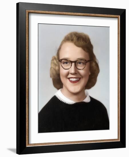 Young Woman Portrait, Ca. 1954-null-Framed Photographic Print