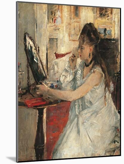 Young Woman Powdering Her Face-Berthe Morisot-Mounted Giclee Print