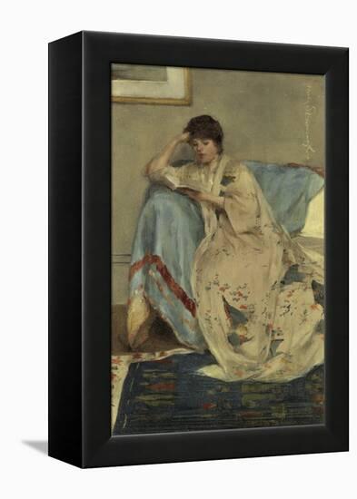 Young Woman Reading-Harper Pennington-Framed Premier Image Canvas