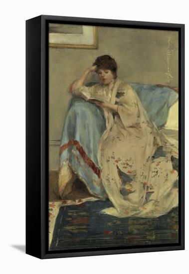 Young Woman Reading-Harper Pennington-Framed Premier Image Canvas