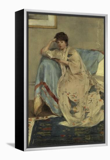 Young Woman Reading-Harper Pennington-Framed Premier Image Canvas