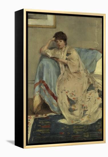 Young Woman Reading-Harper Pennington-Framed Premier Image Canvas