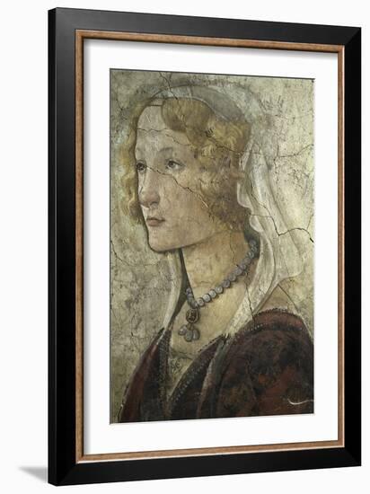 Young Woman Receives Gifts from Venus and the Three Graces-Sandro Botticelli-Framed Giclee Print