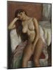 Young Woman Relaxing; Jeune Femme Se Reposant-Ramon Pichot Girones-Mounted Giclee Print