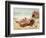 Young Woman Relaxing on the Beach, 1890s-null-Framed Giclee Print