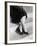 Young Woman's Legs in High Heels Sitting on a Step-null-Framed Photo