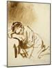 Young Woman Sleeping-Rembrandt van Rijn-Mounted Giclee Print