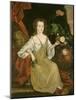 Young woman with a butterfly, c.1710-American School-Mounted Giclee Print