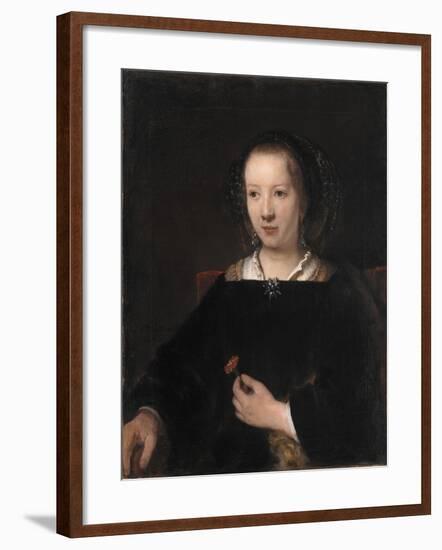 Young Woman with a Carnation, 1656-Willem Drost-Framed Giclee Print