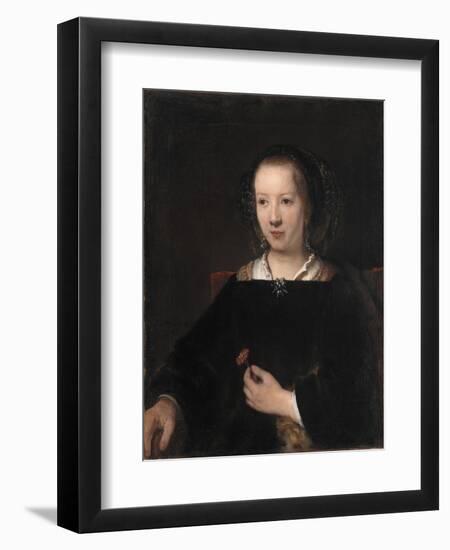 Young Woman with a Carnation, 1656-Willem Drost-Framed Giclee Print