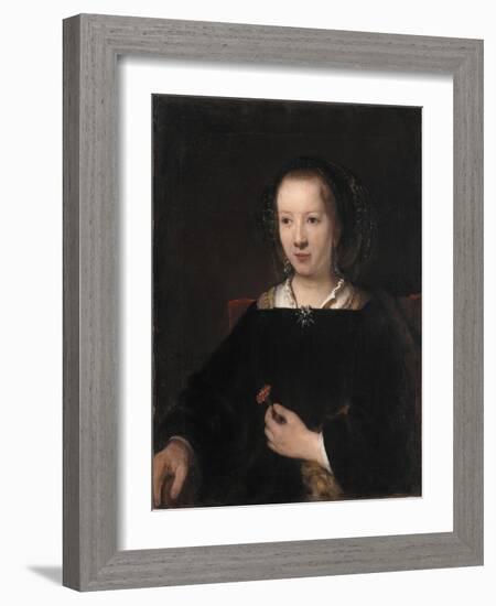 Young Woman with a Carnation, 1656-Willem Drost-Framed Giclee Print