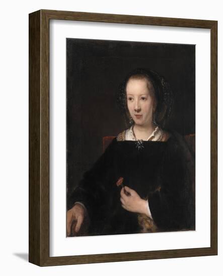 Young Woman with a Carnation, 1656-Willem Drost-Framed Giclee Print