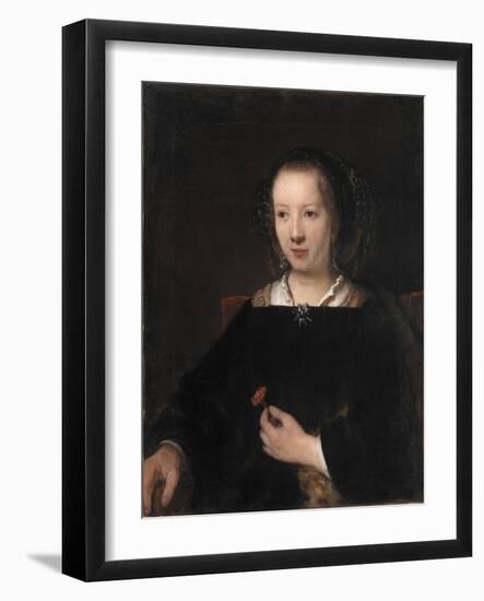 Young Woman with a Carnation, 1656-Willem Drost-Framed Giclee Print