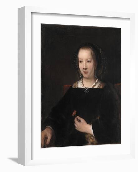 Young Woman with a Carnation, 1656-Willem Drost-Framed Giclee Print