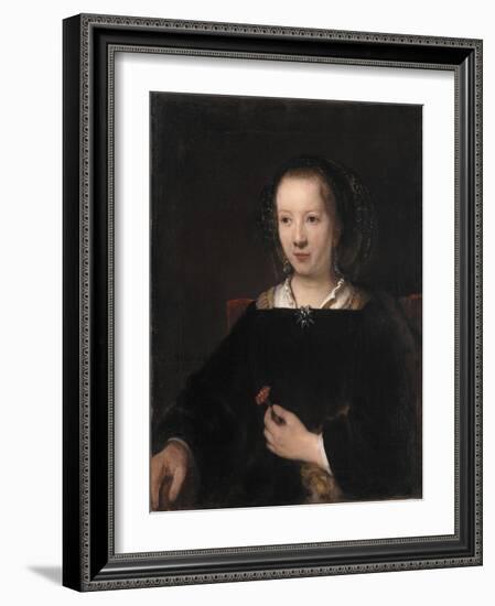 Young Woman with a Carnation, 1656-Willem Drost-Framed Giclee Print