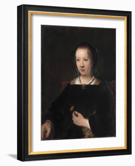 Young Woman with a Carnation, 1656-Willem Drost-Framed Giclee Print