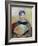 Young Woman with a Fan, 1880-Pierre-Auguste Renoir-Framed Giclee Print