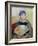 Young Woman with a Fan, 1880-Pierre-Auguste Renoir-Framed Giclee Print